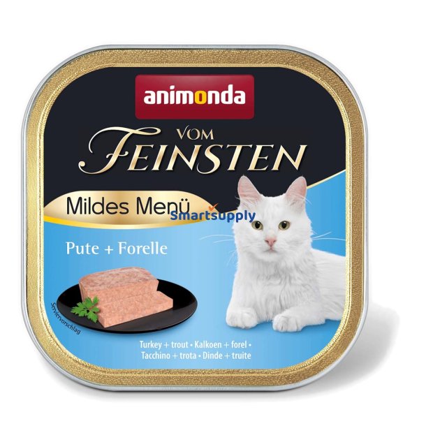 Animonda Vom Feinsten Mildes Menu Kalkun Og rred - Vdfoder Til Katte - 100G