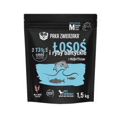 Laks Med stersfisk M - Trfoder Til Hunde - 1,5 Kg