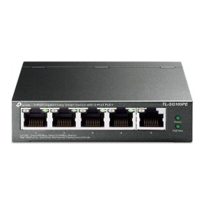 TP-Link TL-SG105PE netvrksswitch Administreret L2 Gigabit Ethernet (10/100/1000) Strm over Ethernet (PoE) Sort