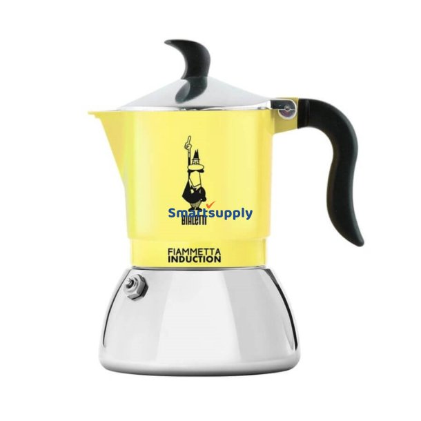 Bialetti Primavera Fiammetta Induktion Gul 2Tz Cafe 100 Ml