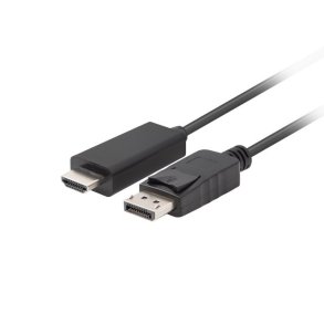 Lanberg CA-DPHD-11CC-0050-BK kabel knsskifter DisplayPort HDMI Sort