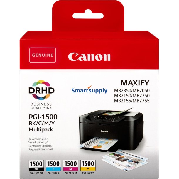 Canon PGI-1500 BCMY bl�kpatroner 4 stk original