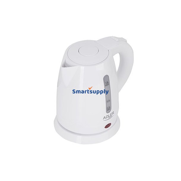 Adler AD 1272 elkedel 1 L 1600 W Hasselnd, Hvid