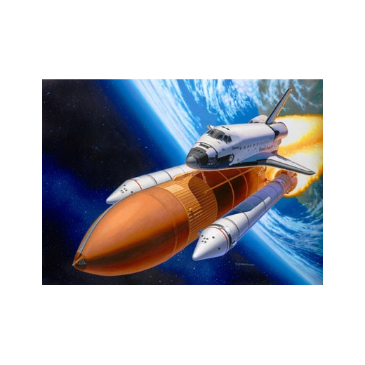 Plastikmodel Rumf�rgen Discovery &amp; Booster Raketter
