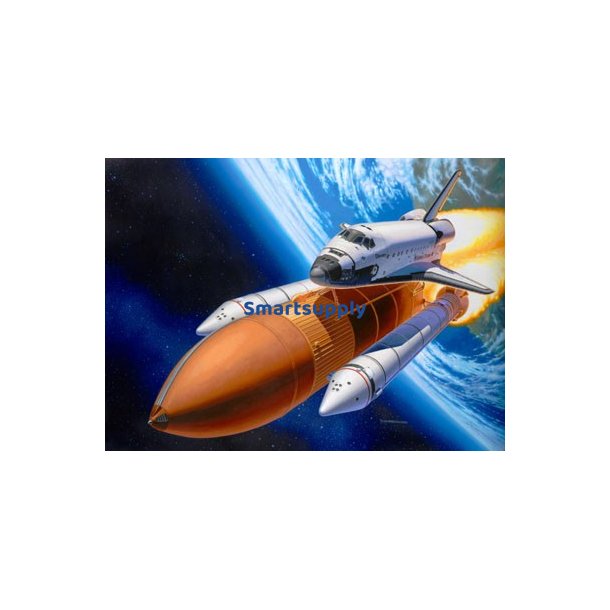 Plastikmodel Rumf�rgen Discovery & Booster Raketter