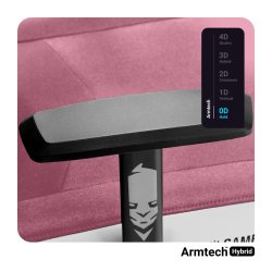 DIABLO X-GAMER gaming-stol i pink og hvid