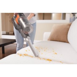 Black & Decker BHFEV182C-QW stav stvsuger & elektrisk kost 2-i-1 stangstvsuger Batteri Dry Posels Orange, Titanium 2 At