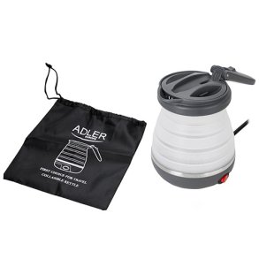 Adler AD 1279 elkedel 0,6 L 750 W Sort, Hvid
