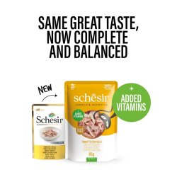 Schesir I Gel&eacute; Tun Med Kylling - Vdfoder Til Katte - 85 G