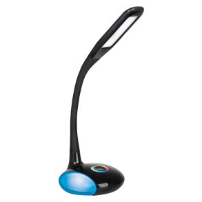 Activejet LED-bordlampe VENUS BLACK med RGB-base