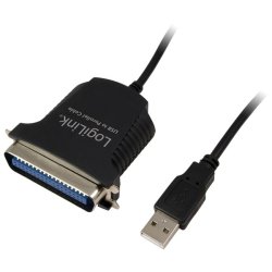 Centronics 36-pin (IEEE1284), 1.5m USB-adapter