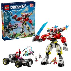 Lego Dreamzzz 71497 Cooper's Tiger Mech Og Zero's Hot Rod Car