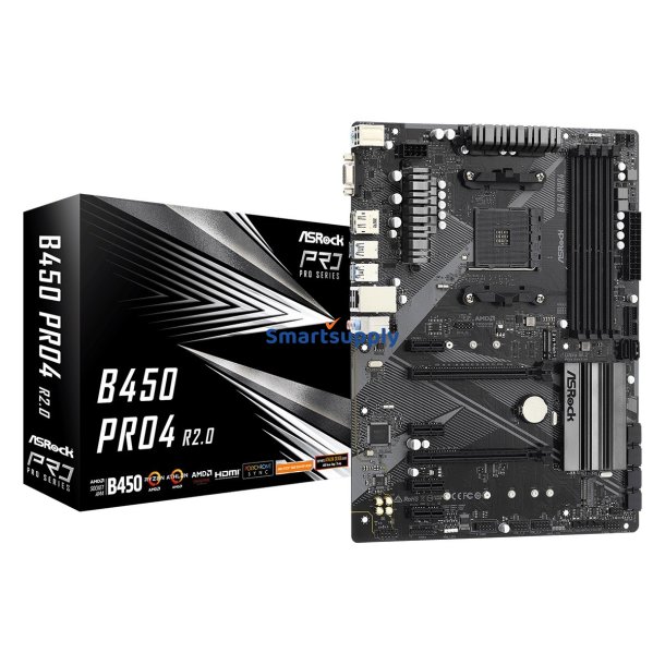 Asrock B450 Pro4 R2.0 Socket Am4 Atx Amd B450