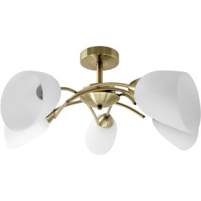 Klassisk loft lysekrone vedhng lampe Activejet NIKITA Patina 5xE27 til stuen