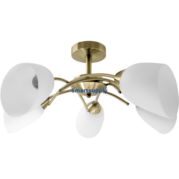 Klassisk loft lysekrone vedhng lampe Activejet NIKITA Patina 5xE27 til stuen