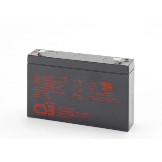 BATTERI CSB HRL634WF2 34WATT 6V 9Ah