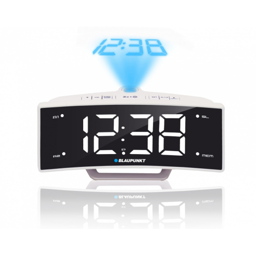 CRP7WH klokke - radio projektor USB