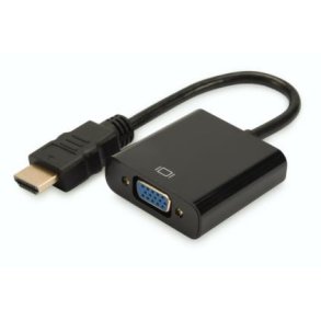 Adapter audio-video HDMI Type A VGA, FHD, med 3.5mm audio MiniJack
