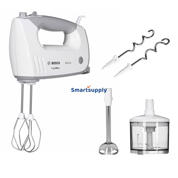 Bosch MFQ36480 rremaskine og mikser Hndmixer 450 W Gr, Hvid