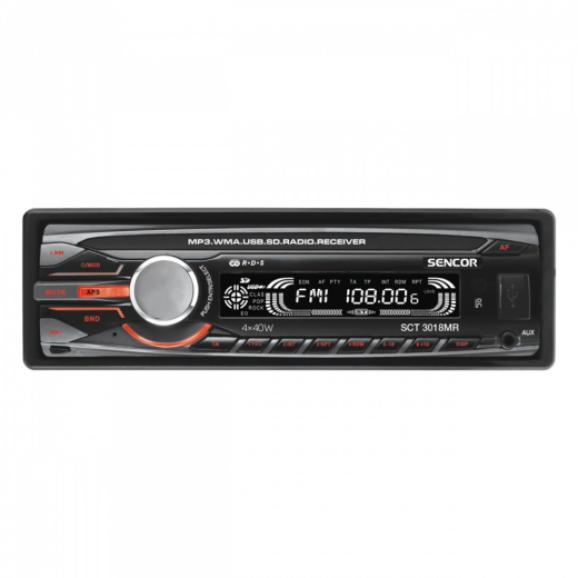 Bilradio + fjernbetjening SCT 3018MR USB SD MMC