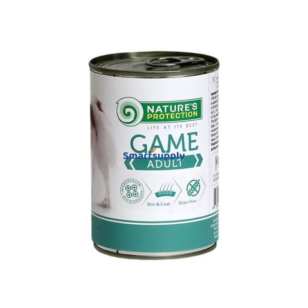 NATURENS BESKYTTELSE Voksenvildt - vdt hundefoder - 400 g