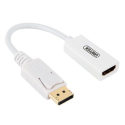 ADAPTER DISPLAYPORT TIL HDMI 4K; Y-6332 HVID