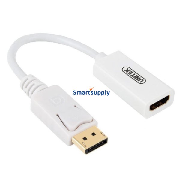 ADAPTER DISPLAYPORT TIL HDMI 4K; Y-6332 HVID