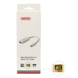 ADAPTER MINI DISPLAYPORT TIL HDMI 4K; Y-6331