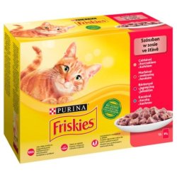 Friskies Mix  kd - vdt kattefoder - 12 x 85 g