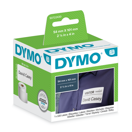 Dymo 99014 fragtlabels/navneskilte 101mm x 54 mm original