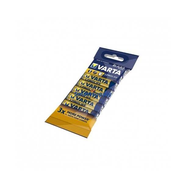 Alkaline batterier R3 (AAA) 8 stk. longlife