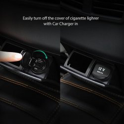 CC-S1 Ultrafast 2xUSB biloplader AiPower 4.8a 24W