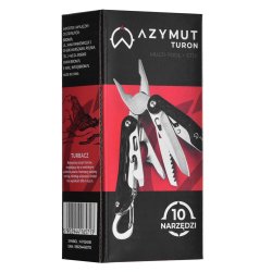Multivrktj AZYMUT Turon - 10 vrktjer + karabinhage + bltetaske (H-P224108)