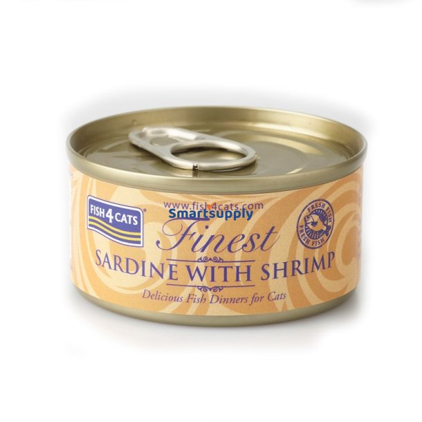 Fish4cats Sardin Med Rejer - Vdfoder Til Katte - 70G