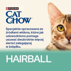Purina CAT CHOW HAIRBALL CONTROLL trfoder til kat 1,5 kg Adult Kylling