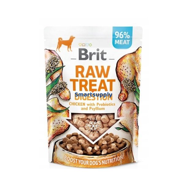 Brit Raw Treat Digestion Chicken  Hundegodbid  40 G
