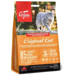 Orijen Cat & Kitten trfoder til kat Killing Kylling, Fisk, Kalkun 340 g