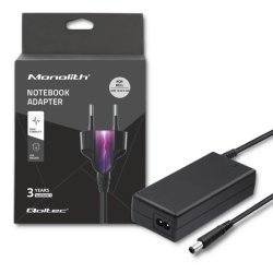 Qoltec 51519.65W Strmadapter til Dell | 65W | 19,5V | 3.34A | 7,4 * 5,0 + pin | + strmkabel