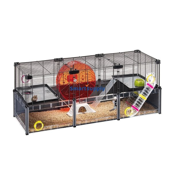 Ferplast Multipla Hamster Stor - Bur Til Gnavere - 107,5 X 37,5 X 42 cm