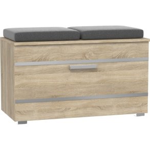 Topeshop OPAL SZAFKA SONOMA skostativ Lukket Egetr