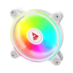 Savio Fan-01 White 4-Pack 120 Mm Argb Blser Inklusive Controller Og Fjernbetjening