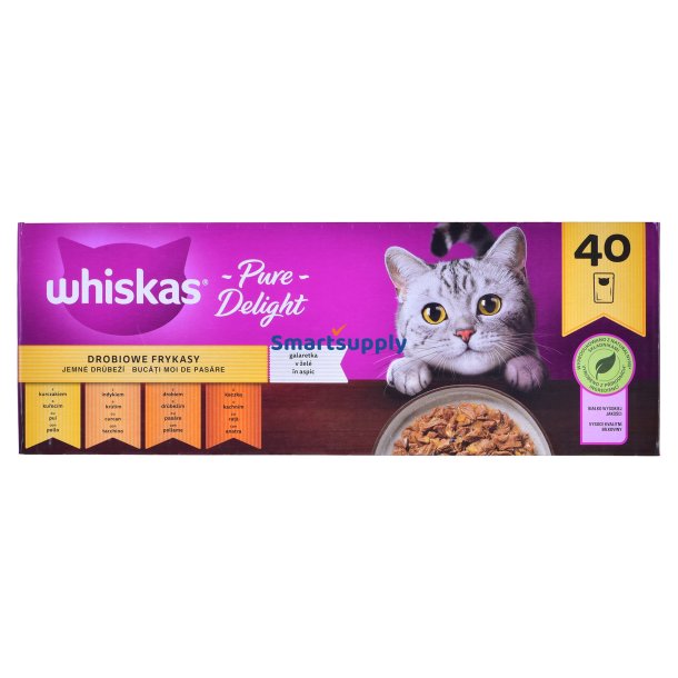 Whiskas Kyllinggryderet Gel&eacute; 40 X 85 G