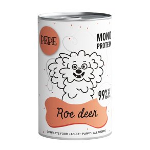 PAKA ZWIERZAKA Pepe Roe deer - vdfoder til hunde - 400g