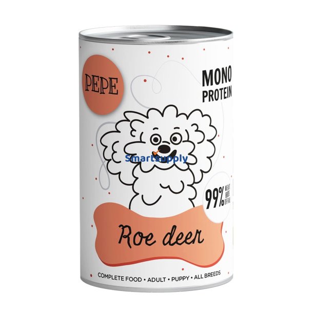 PAKA ZWIERZAKA Pepe Roe deer - vdfoder til hunde - 400g