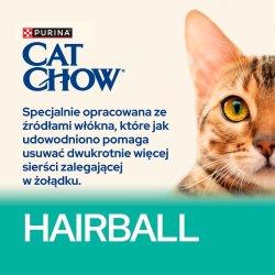 PURINA Cat Chow Hairball Control Chicken - trfoder til kattekillinger - 15kg