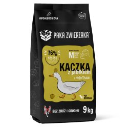 PAKA ZWIERZAKA Duck with apple M - trfoder til hunde - 9kg