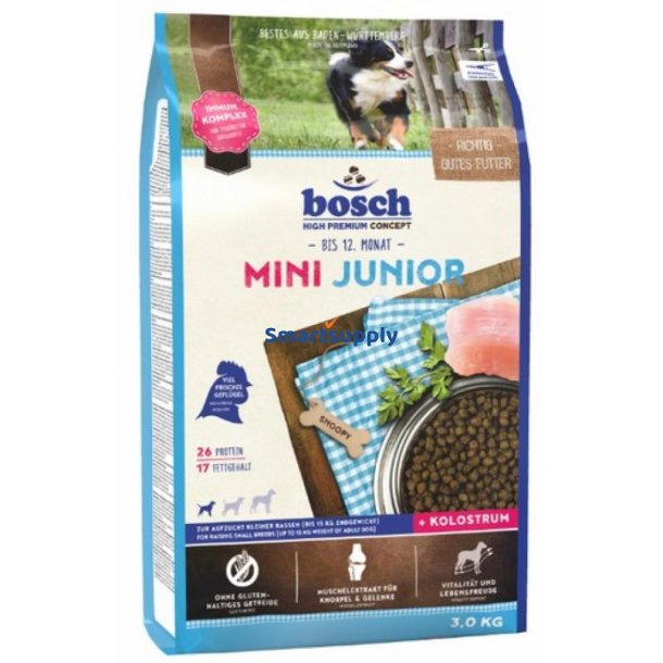 Bosch Mini Junior - Trfoder Til Hunde - 3 Kg
