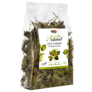 ALEGIA Strawberry leaves - godbidder til gnavere og kaniner - 90g