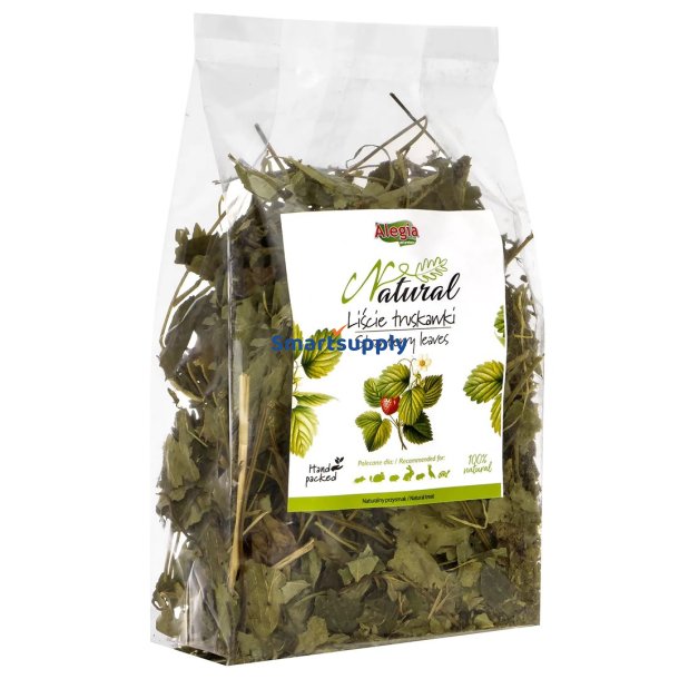 ALEGIA Strawberry leaves - godbidder til gnavere og kaniner - 90g
