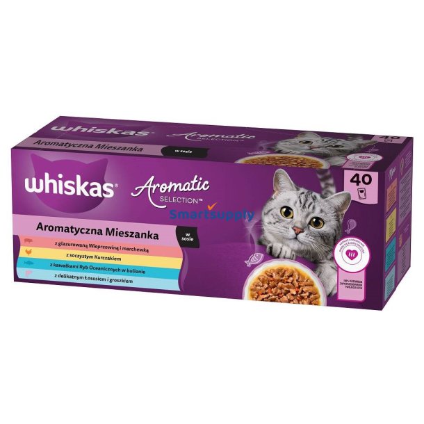 WHISKAS Aromatic selection Mix - vd kattefoder - 40x85g